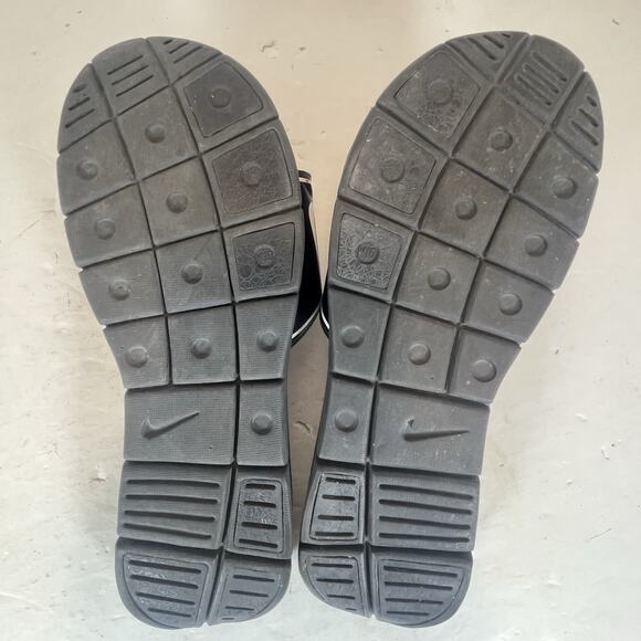 Nike Comfort Womens Sz 10 Slide Black Hook Loop Footbed Slip On 380883-011 - Picture 7 of 8